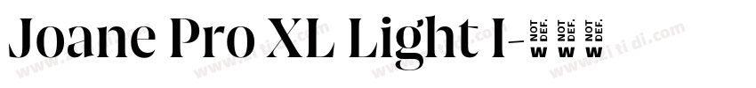 Joane Pro XL Light I字体转换 Joane Pro XL Light I字体转换